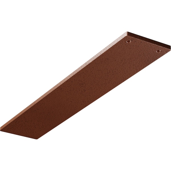 Ekena Millwork 3"W x 16"D Logan Hidden Support Steel Bracket w/ 12" Support Depth, Hammered Copper BKTM03X16LOHCO - main